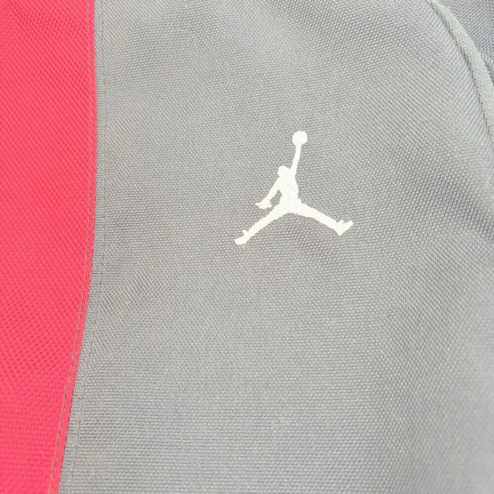 NIKE JORDAN Backpack Gray Pink Jumpman Laptop School Travel Bag